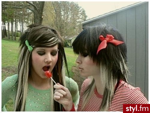 EMO Alternatywne Średnie Fryzury