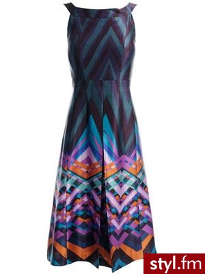 modna, geometryczna sukienka Monsoon £95.00 - Pozostałe Ciuchy Moda