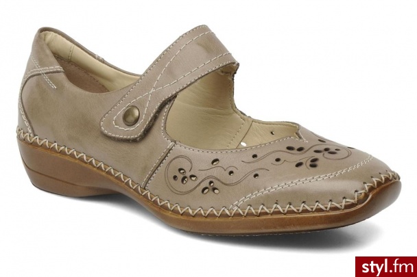 Remonte Dorndorf Balerinki DORIS D1609 by (Beżowy) - Balerinki Buty Moda
