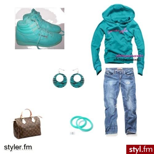 Oldschool. turkusowy ... śliczny ... modny .. - Styler