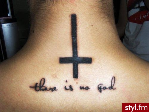 there is no god . † . - Tatuaże