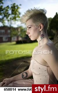 Punk Rock Alternatywne Średnie Fryzury