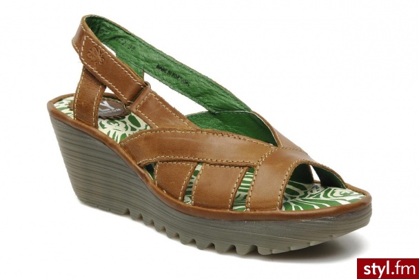 Fly London Koturny YISA by (Beżowy) - Koturny Buty Moda