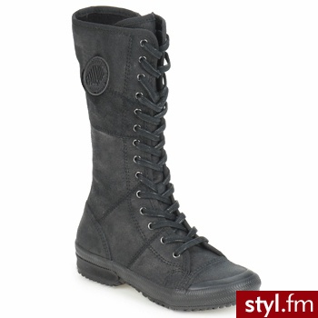 Palladium Buty Dziecko Barrow Black - Kozaki Buty Moda