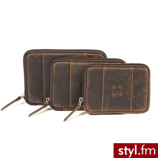 Bramante Etui skórzane na dysk twardy 2,5" size S brązowe (SLC25NK11H01BR) - Portfele i etui Dodatki Moda