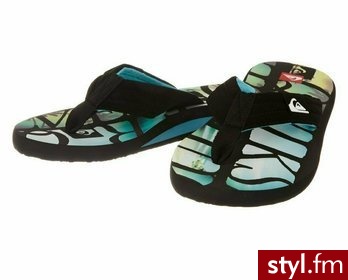 Quiksilver Japonki męskie QUILTED CUSH, multikolor, roz. 44 - Klapki Buty Moda