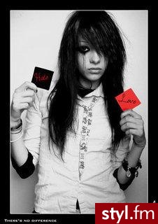 EMO Alternatywne Średnie Fryzury