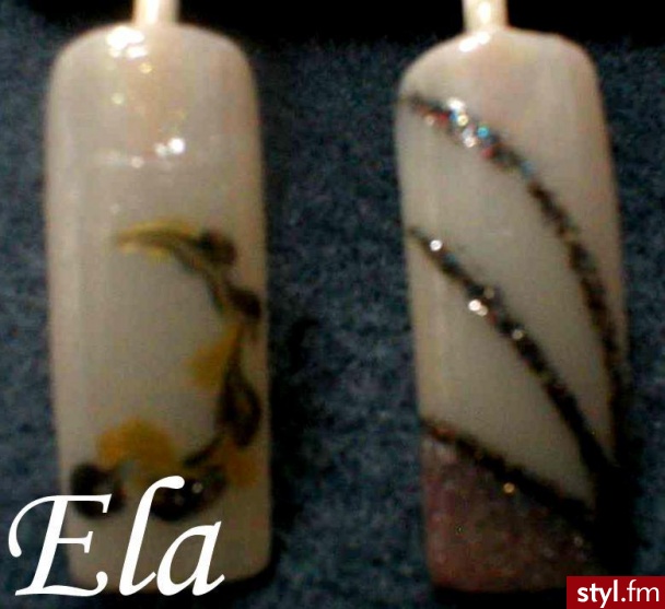 Autor: Elzbieta sylwestrowe. Autor: <b>Elzbieta</b><br /> troche za ciemne - Paznokcie