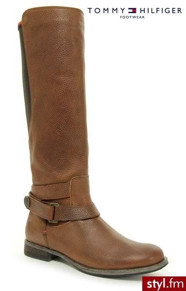 Tommy Hilfiger HEATHER 10 COGNAC - Kozaki Buty Moda