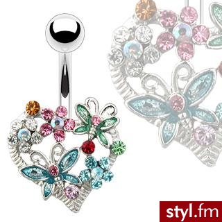 http://www.allegro.pl/item733482802_kolczyki_do_pepka_serduszko_w_pieknej_oprawie.html#gallery - Pozostałe Dodatki Moda
