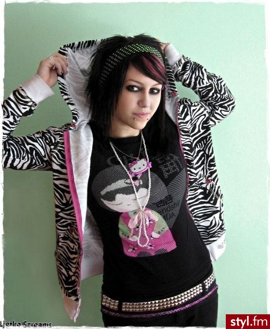 EMO Alternatywne Średnie Fryzury