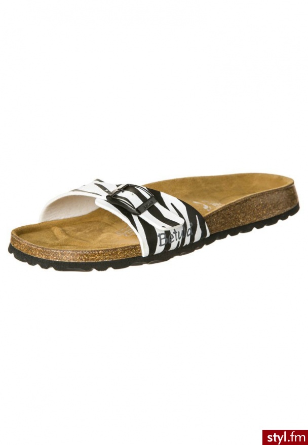 Betula LUCA Klapki biały LUCA PRINT - Klapki Buty Moda