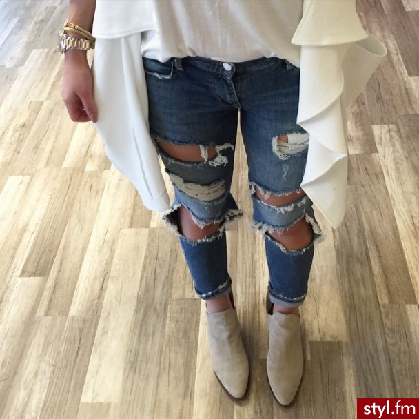 Jeansy Spodnie Moda