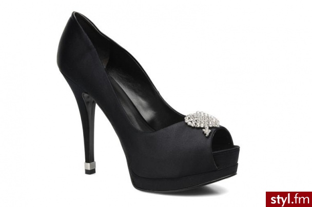 Guess CZÓŁENKA GLENMORE 2 BY (Czarny) - Czółenka Buty Moda