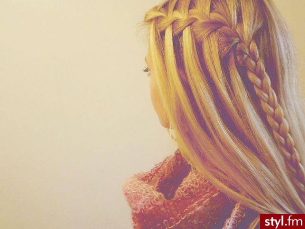 Blond Warkocze Proste Na co dzień Długie Fryzury