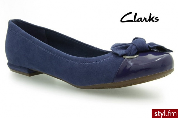 Clarks CADIz TREASURE MIDNIGHT SUEDE - Balerinki Buty Moda