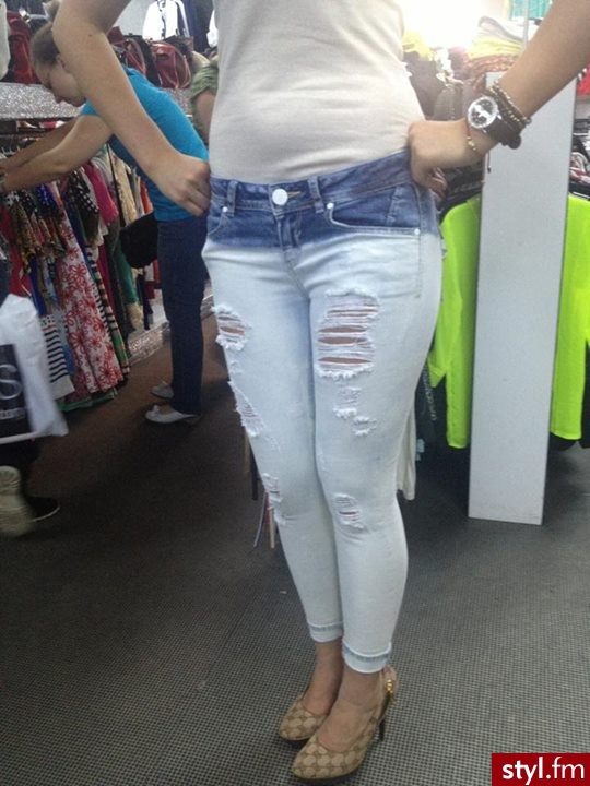 Jeansy Spodnie Moda
