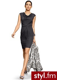 Bonprix Sukienka szary 959127_22506 - Pozostałe Sukienki Moda