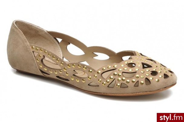 Ash Balerinki Iman Bis (Beżowy) - Balerinki Buty Moda