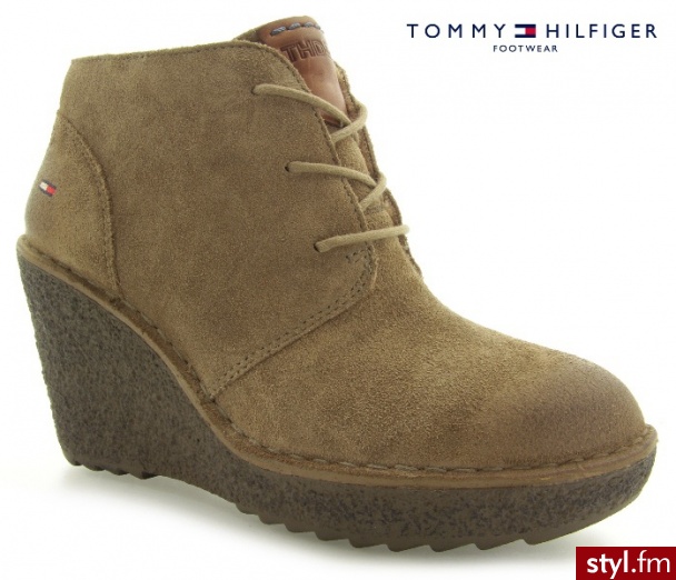Tommy Hilfiger GILL 1 TIMBER WOLF - Botki Buty Moda