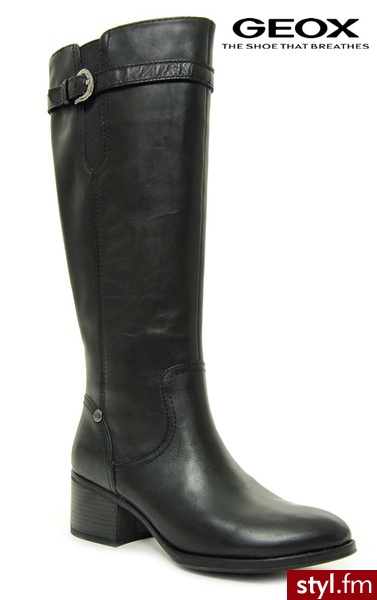 Geox RHIANNA S BLACK - Kozaki Buty Moda
