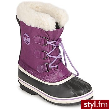 Sorel Buty Dziecko  Yoot Pack Nylon Violet / Black - Kozaki Buty Moda