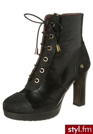 Neosens LADO Botki sznurowane czarny - Botki Buty Moda