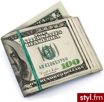To nie plik dolarów, ale.. portfel! Cena: $28 - Misz-masz