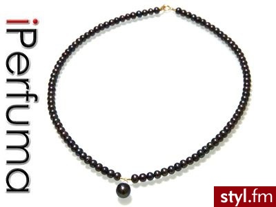 Naszyjnik z naturalnych  pereł 40 cm - Naszyjniki Biżuteria Moda