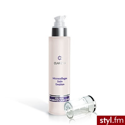 Clarena Collagen & Microcollagen Line Microcollagen Satin Emulsion satynowa emulsja mikrokolagenowa do oczyszczania cery dojrzałej 200 ml - Emu Buty Moda