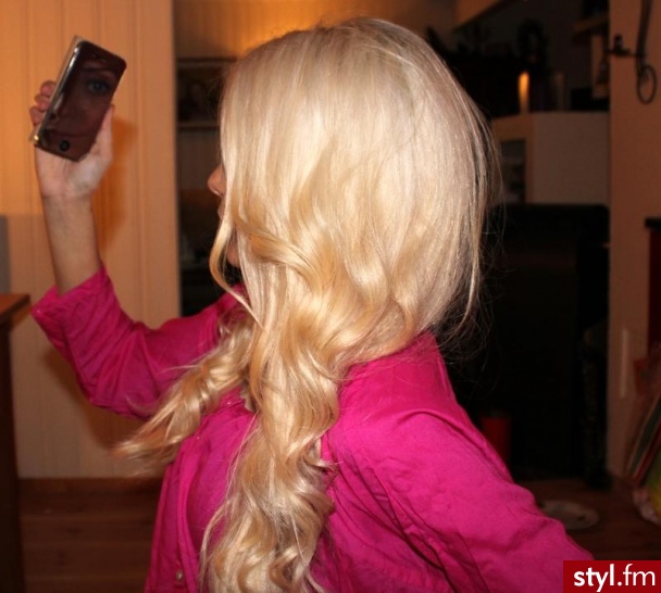 Blond Rozpuszczone Kręcone Na co dzień Długie Fryzury