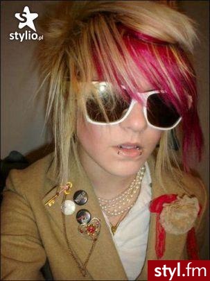 EMO Alternatywne Średnie Fryzury