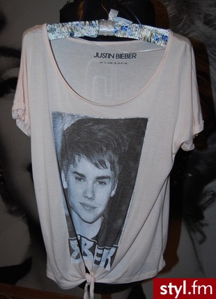Justin Bieber Koszulka - Topy Ciuchy Moda