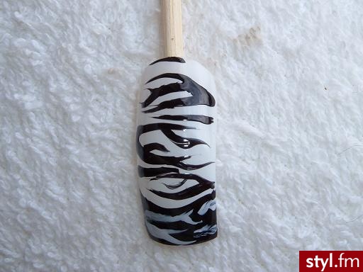 Autor: Cali_neczka zebra1. Autor: <b>Cali_neczka</b><br /> - Paznokcie