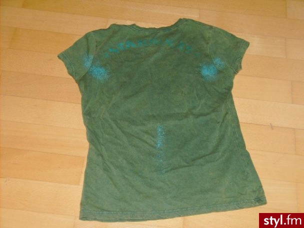 T-shirt BubbleBrush STarbucks Coffee. Mam do sprzedania zielony t-shirt z aplikacją, rozmiar S - Misz-masz