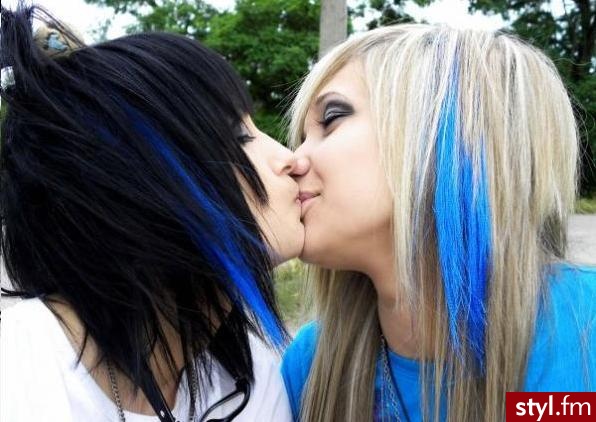 EMO Alternatywne Średnie Fryzury