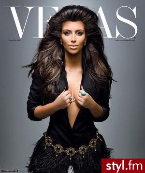 Kim Kardashian. - Długie Fryzury