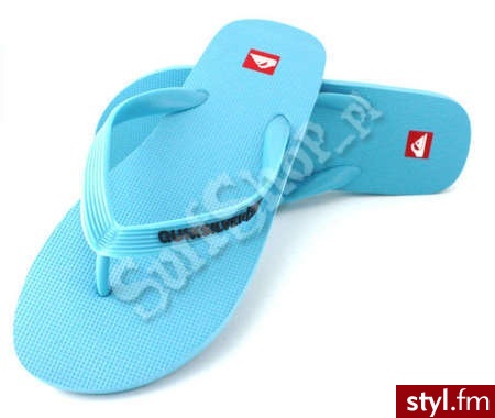 QUIKSILVER KLAPKI LITTLE MOLOKAI 2012 LIGHT BLUE/LIGHT BLUE/NAVY 33 JUNIORSKIE - Klapki Buty Moda