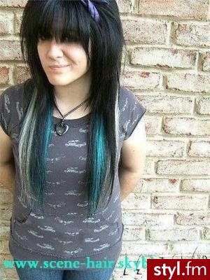 EMO Alternatywne Średnie Fryzury