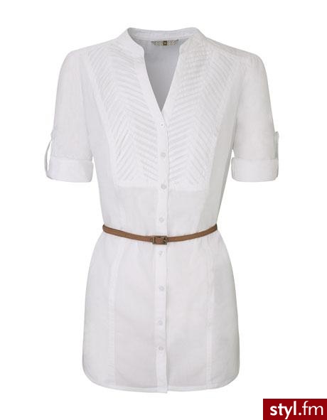 Three-quarter sleeve pleated and belted shirt. Pobrano ze strony: http://www.stradivarius.com/en/collection/shirts-blouses/detalle/1545_three-quarter-sleeve-pleated-and-belted-shirt - Misz-masz