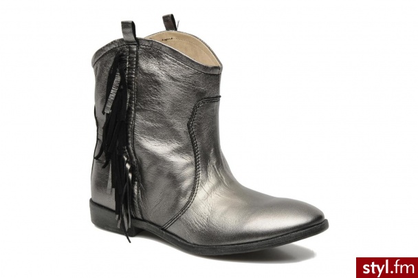 Pieces Półbuty i botki Cenia (Srebrny) - Botki Buty Moda