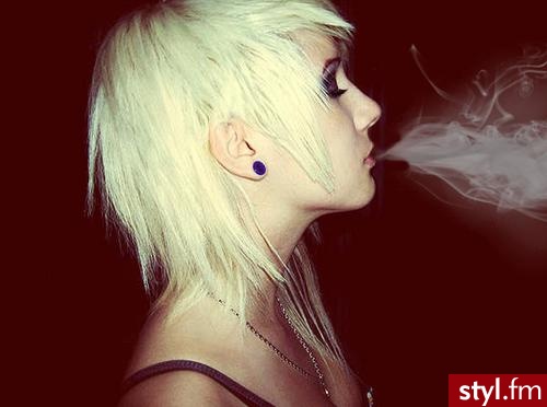 Blond Rozpuszczone Proste Na co dzień Krótkie Fryzury