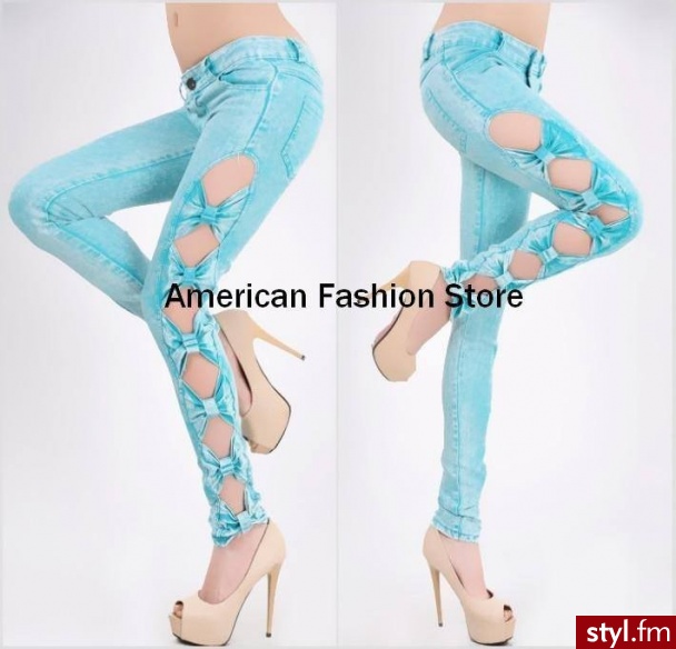 Jeansy Spodnie Moda