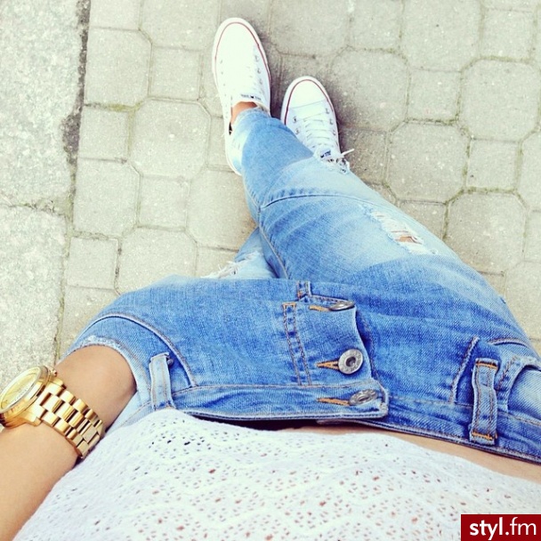 Jeansy Spodnie Moda