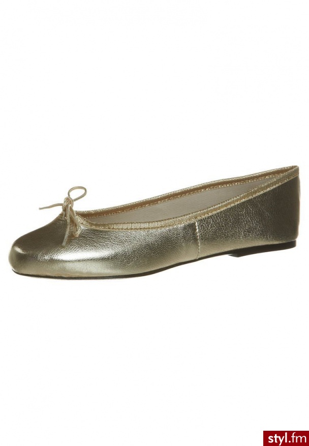 HIRICA ZOE METIS METAL Baleriny złoty - Balerinki Buty Moda