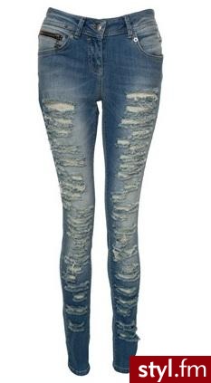 Crafted Skinny Slash Jeans - Jeansy Spodnie Moda