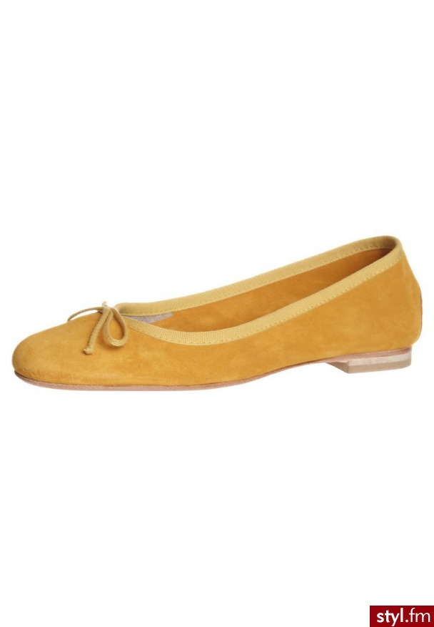 Fred de la Bretoniere Baleriny żółty FWO16.101007d - Balerinki Buty Moda