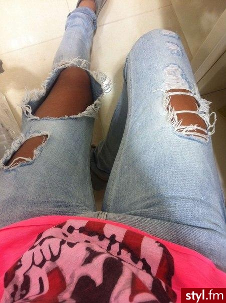 Jeansy Spodnie Moda
