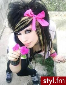 EMO Alternatywne Średnie Fryzury