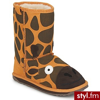 EMU Buty Dziecko LITTLE CREATURES GIRAFE Orange / Brown - Emu Buty Moda
